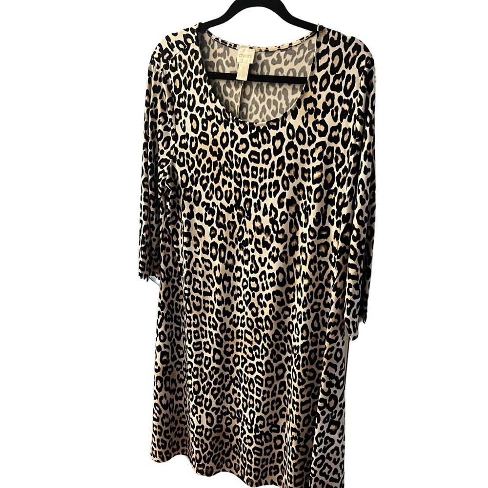 Chicos size 2 leopard dress